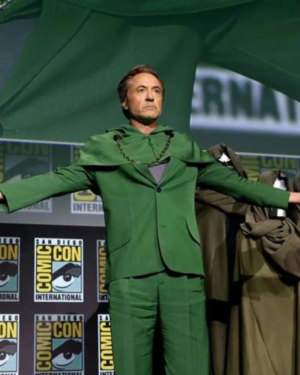 Green cosplay costume showcased