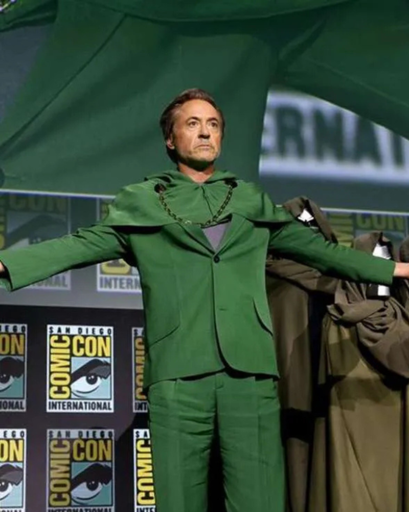 Green cosplay costume showcased