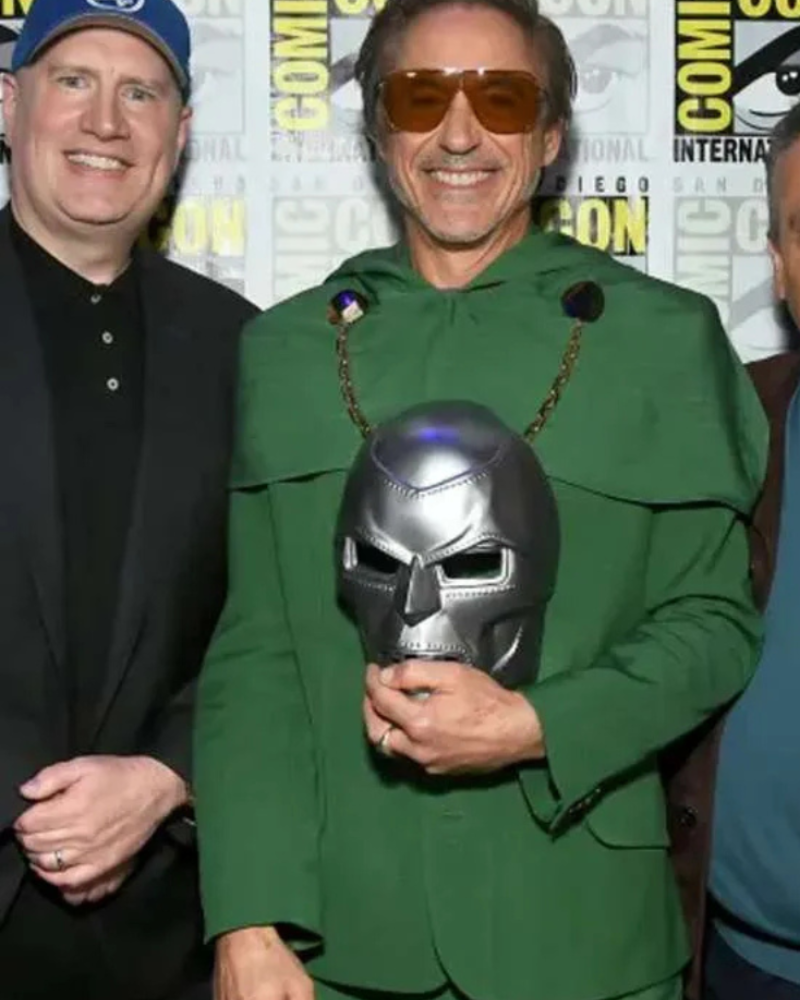 Doctor Doom inspired green cosplay costume