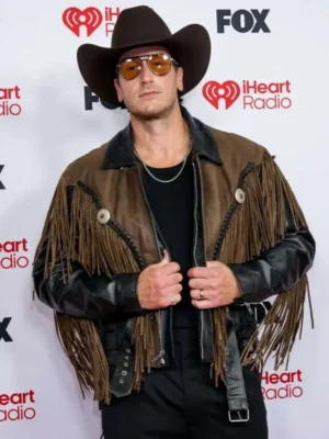 iHeartRadio Music Awards Russell Dickerson Fringe Jacket
