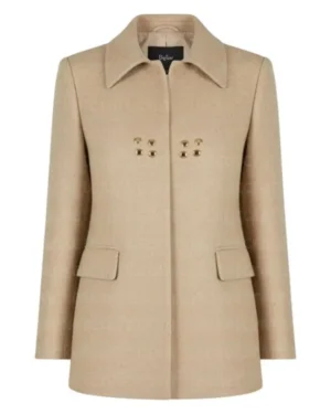 Black Mirror S06 Jessica Ross (Auden Thornton) Beige Wool Jacket