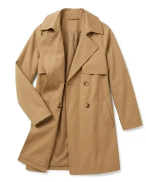 Outer Bank S05 2026 Madison Bailey Camel Tan Cotton Coat