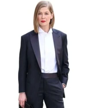 Rosamund Pike PFW 2026 Black Blazer