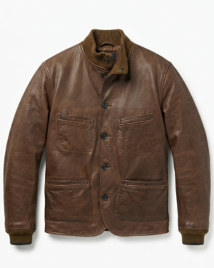 MobLand S02 2026: Tom Hardy Warm Brown Leather Jacket