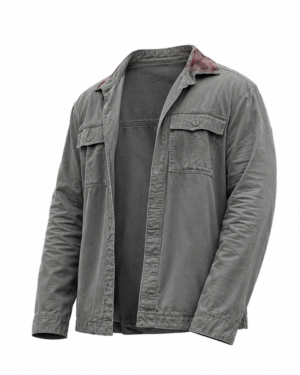 Reacher S04 2026: Alan Ritchson (Jack Reacher) Grey Cotton Jacket