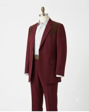 Digger 2026: Tom Cruise (Digger Rockwell) Burgundy Cotton Suit
