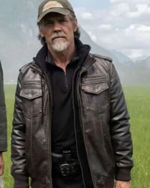 Bangley The Dog Stars 2026 Josh Brolin Brown Bomber Leather Jacket