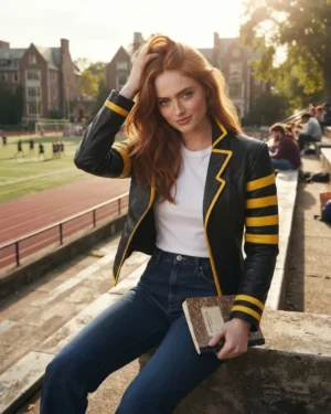 X-Men Reboot 2028: Jean Grey (Sadi Sink) Marvel Comic Cosplay Jacket