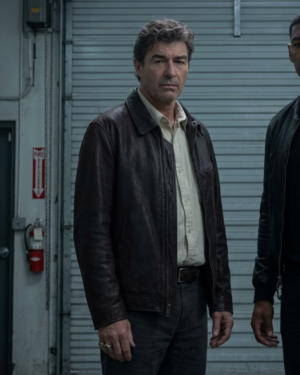 Lanterns 2026 Kyle Chandler (Hal Jordan) Dark Brown Leather Jacket