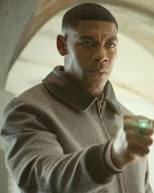 Lanterns 2026 Aaron Pierre (John Stewart) Wool Bomber Style Jacket