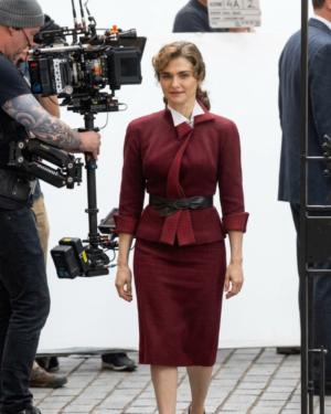The Mummy 4 2027: Rachel Weisz (Evelyn Carnahan) Suit Fabric Burgundy Red Suit