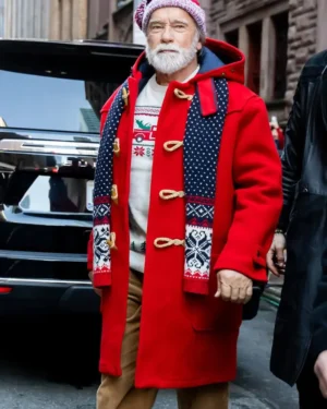 The Man with the Bag red Santa coat