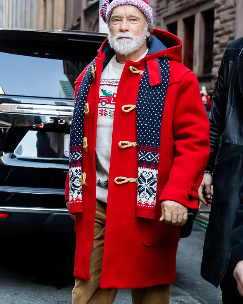 The Man with the Bag red Santa coat